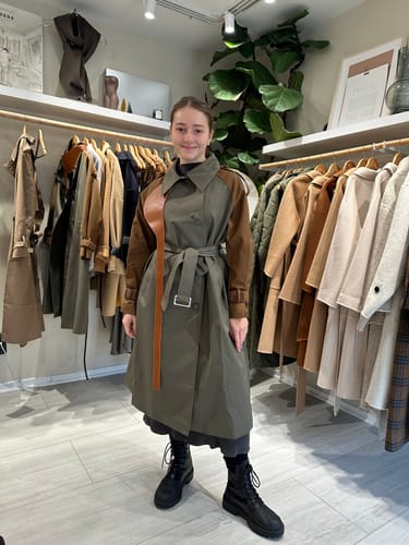 Customer photo review of JL105 Water Repellent Mood Board Trench Coat - Long