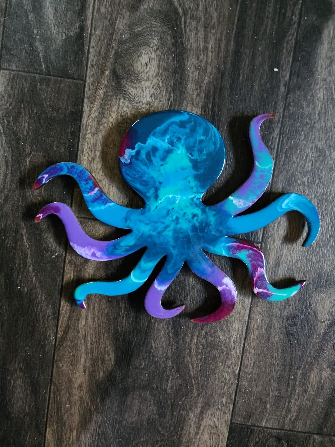 Customer photo review of Unfinished Wood Octopus Shape - Ocean - Craft - up to 24" DIY
