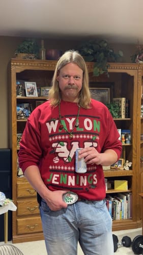Customer photo review of Waylon Bumper Sticker