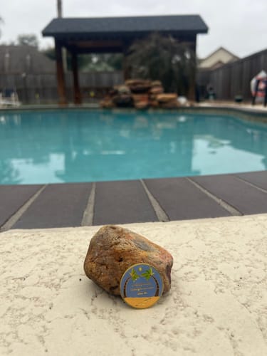 Customer photo review of 1 to 60 Year Beach Themed Specialty AA Recovery Medallion - Tri-Plated Chip/Coin