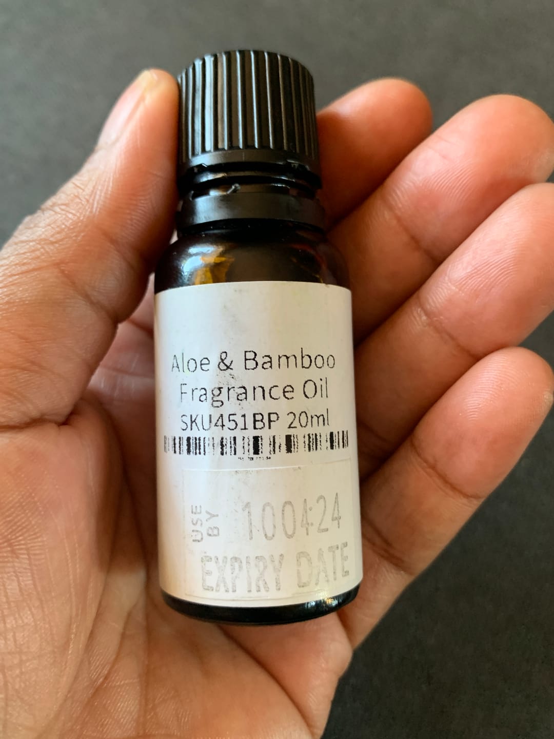 Customer photo review of Aloe & Bamboo Fragrance Oil