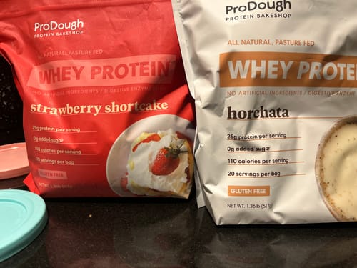 Customer photo review of Gourmet Whey Protein Powders