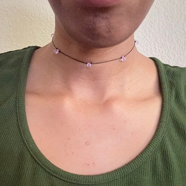 Customer photo review of Fairy Teardrop Choker Necklace