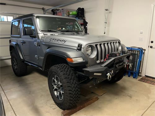 Customer photo review of OPENROAD 12,000lbs Electric Winch with Synthetic Rope-Panther Series 3S