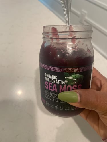 Customer photo review of Elderberry and Soursop Sea Moss Gel Trio