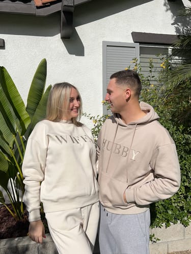 Customer photo review of Wifey Statement Sweatshirt - Champagne