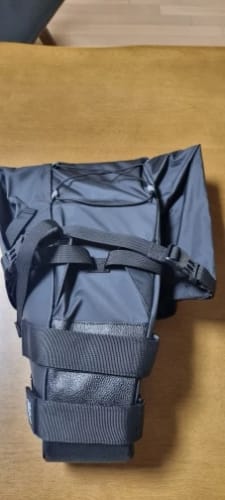 Customer photo review of Bike Saddle Bag Waterproof (5L-13L) - Large Capacity - Foldable - Reflective Cycling MTB Trunk