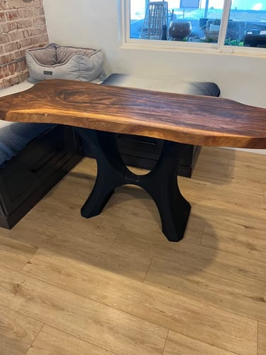 Customer photo review of Metal Table Base - 322 Haru - 28H inch