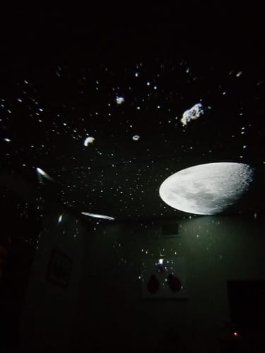 Customer photo review of Galaxy Projector Home Planetarium w/ 12 Films