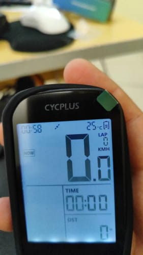 Customer photo review of GPS Bike Computer Wireless - Waterproof - Speedometer Odometer - Bluetooth 5.0