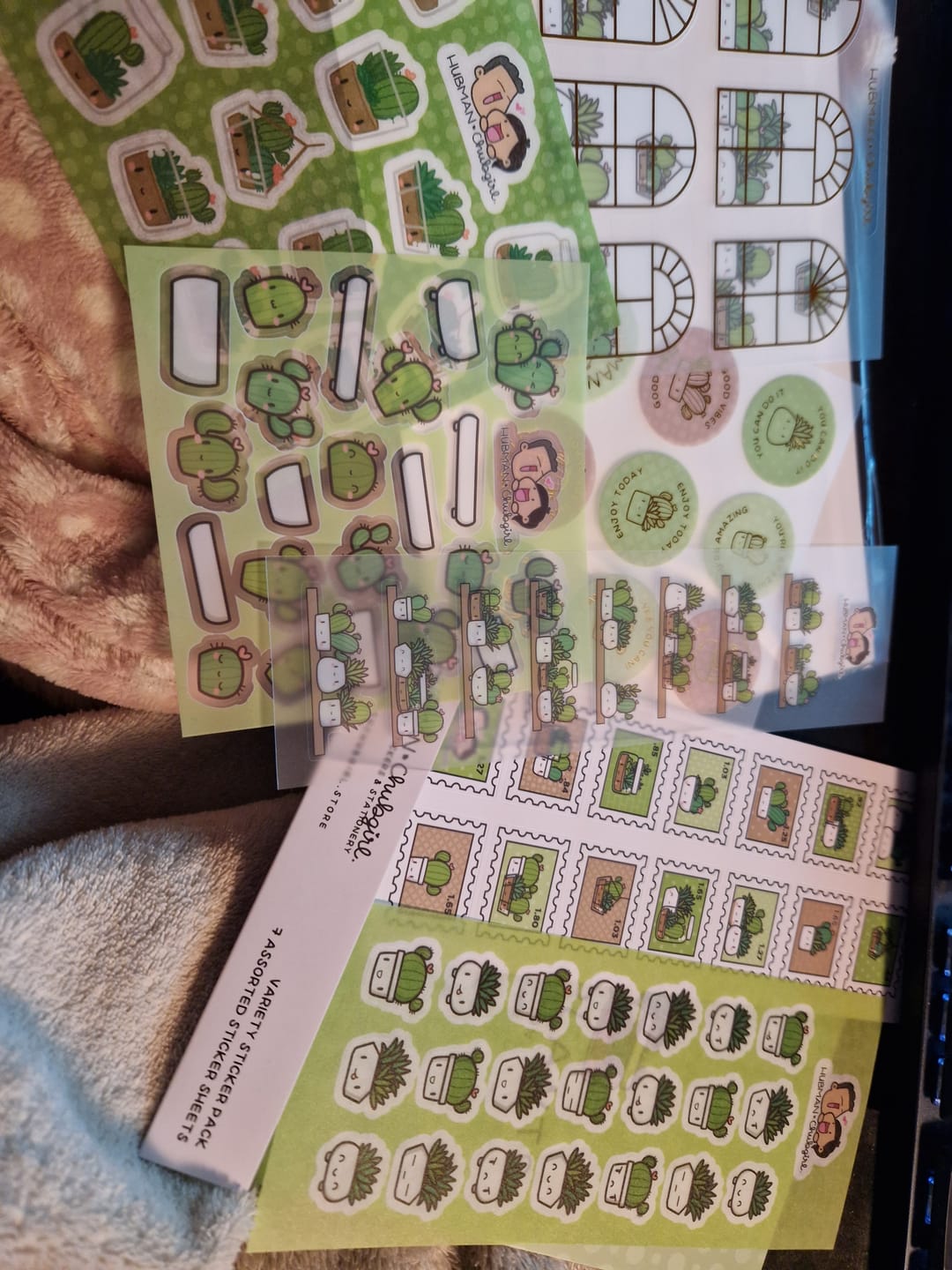 Customer photo review of Cozy Plants Variety Sticker Pack