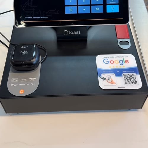 Customer photo review of Google Reviews - Plate