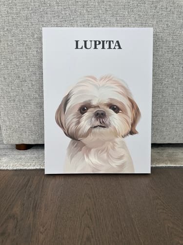 Customer photo review of The Passport - Custom Pet Canvas