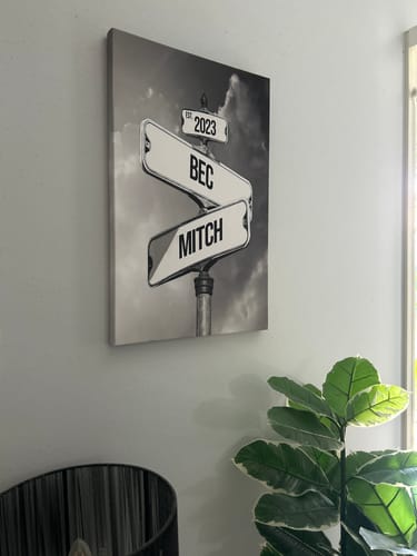 Customer photo review of COUPLES DATE OF LOVE by Cstm Canvas