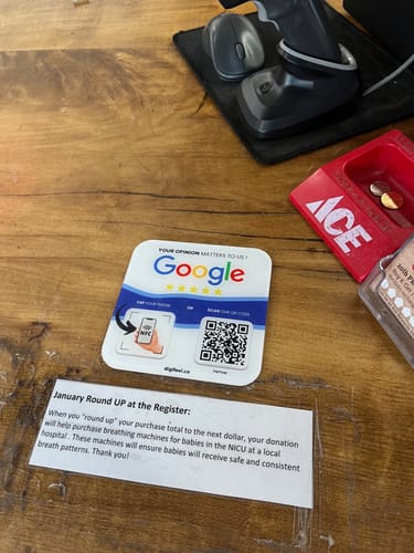 Customer photo review of Google Reviews - Plate
