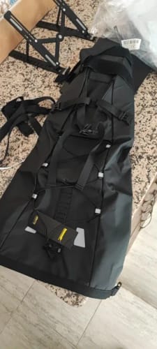 Customer photo review of Bike Saddle Bag Waterproof (5L-13L) - Large Capacity - Foldable - Reflective Cycling MTB Trunk