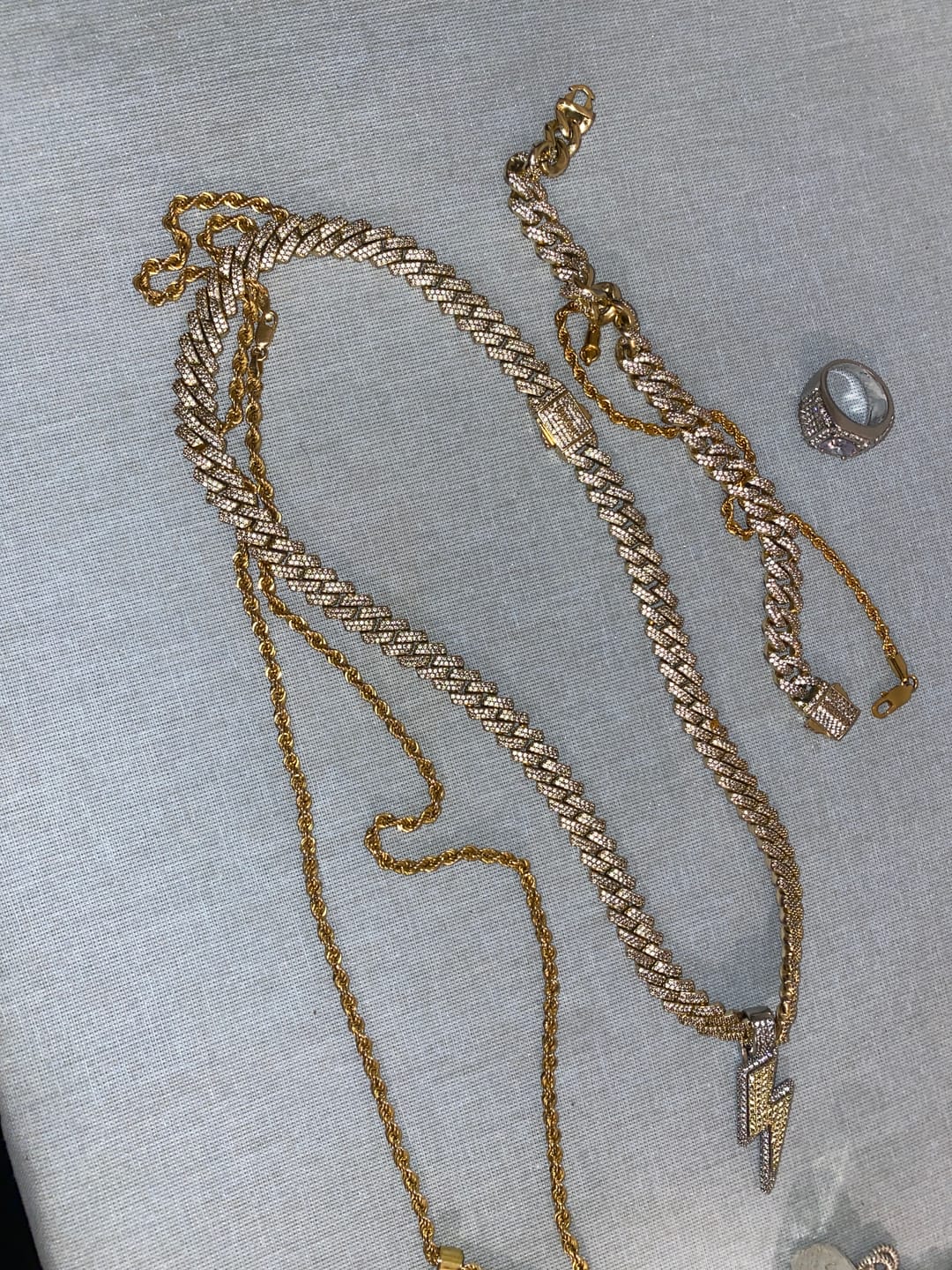 Customer photo review of CLEAN ROPE BRACELET. - 3MM 18K GOLD