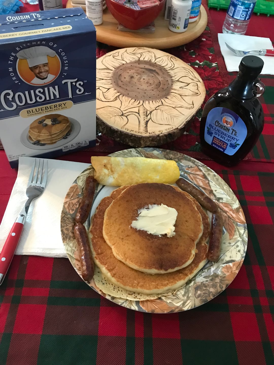 Customer photo review of Cousin T's Blueberry Syrup