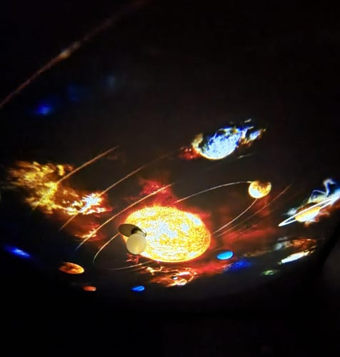 Customer photo review of Galaxy Projector Home Planetarium w/ 12 Films