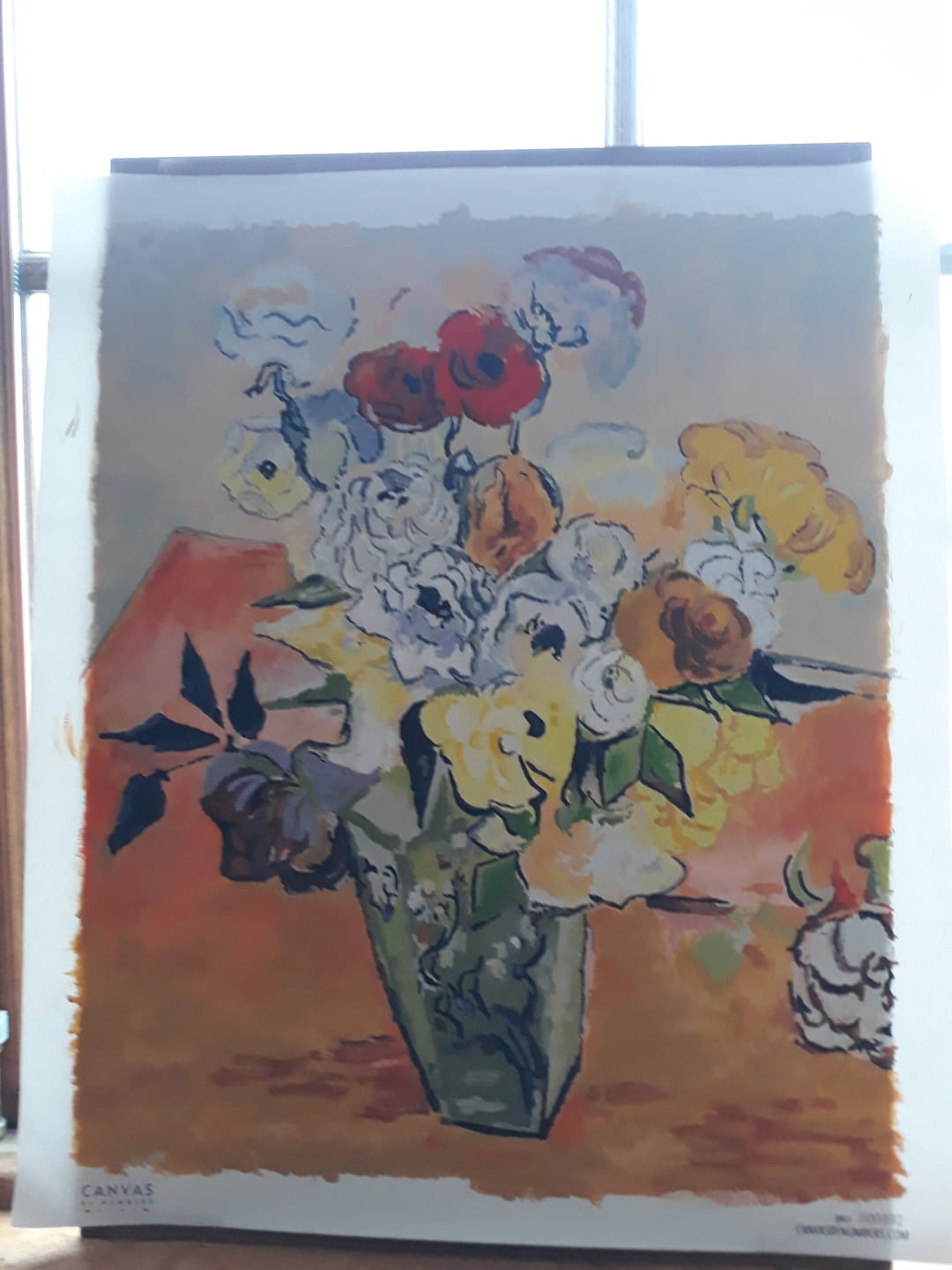 Customer photo review of Roses and Anemones - Paint by Numbers