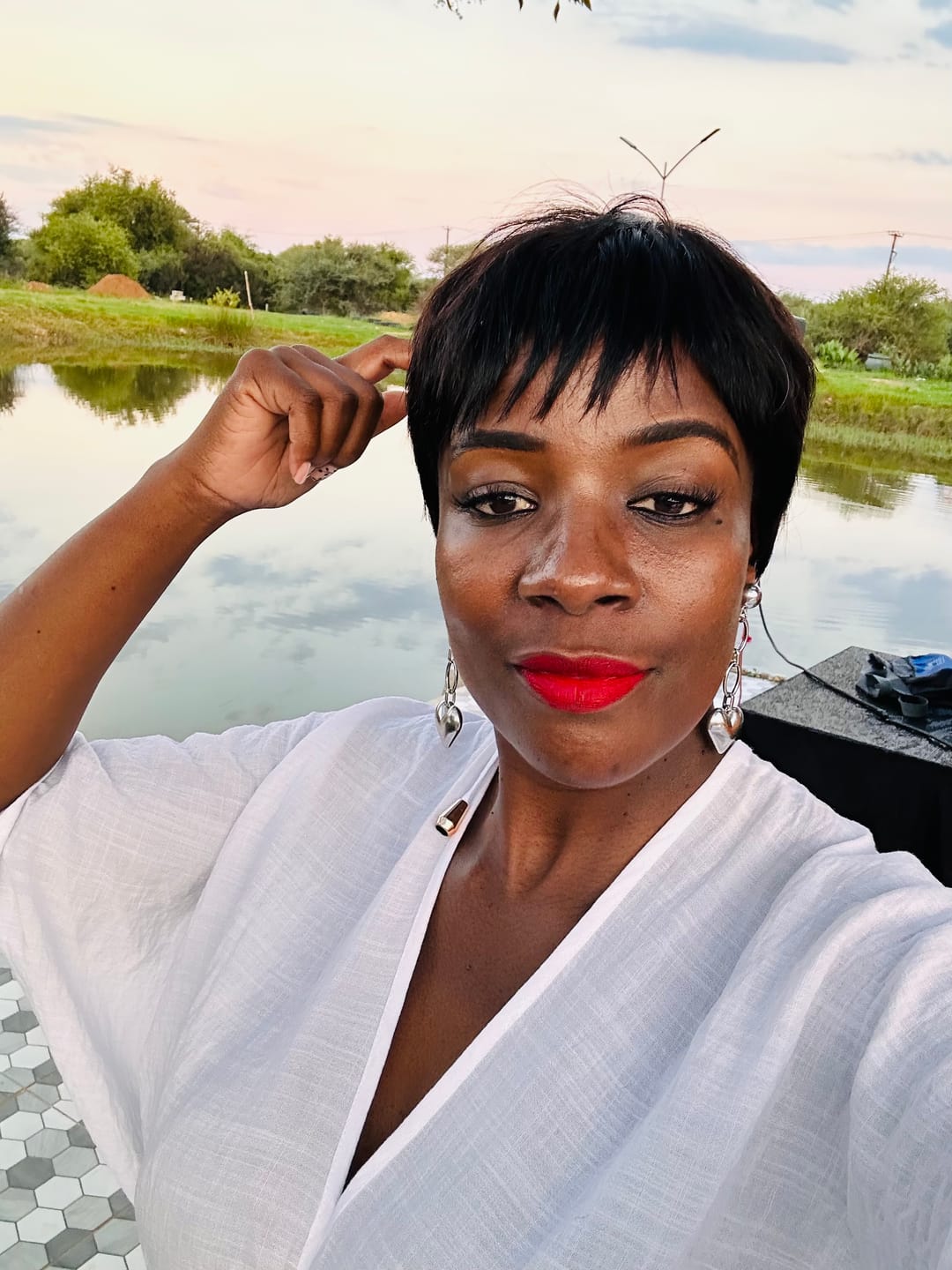 Customer photo review of Chic Pixie Cut Wig - Trendy and Natural Human Hair