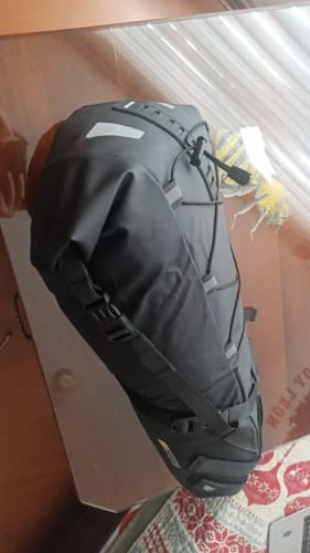Customer photo review of Bike Saddle Bag Waterproof (5L-13L) - Large Capacity - Foldable - Reflective Cycling MTB Trunk
