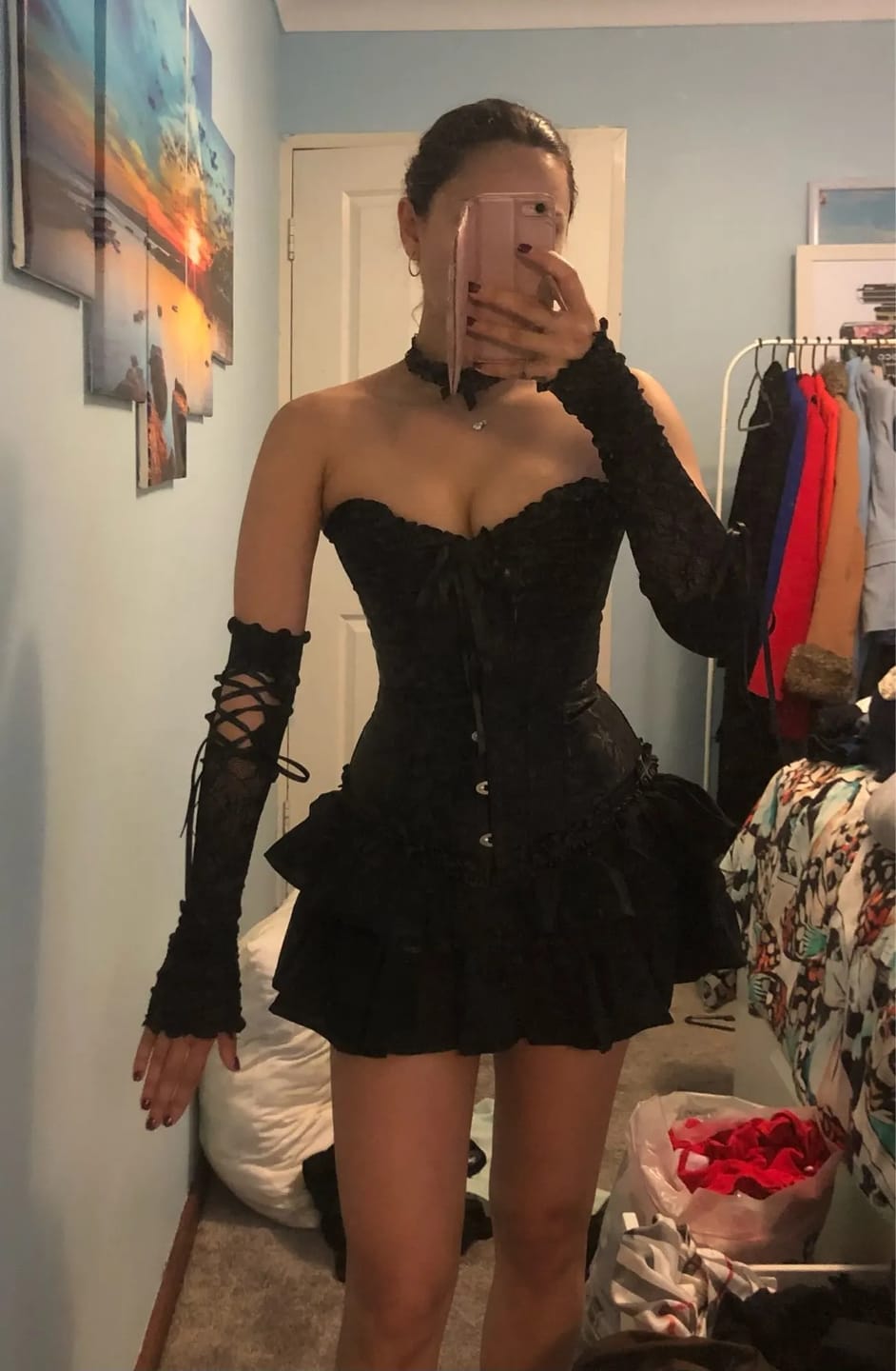 Customer photo review of Overbust Curves Steampunk corset