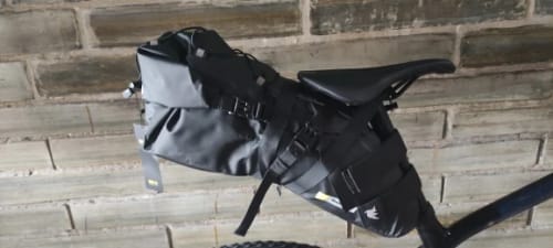 Customer photo review of Bike Saddle Bag Waterproof (5L-13L) - Large Capacity - Foldable - Reflective Cycling MTB Trunk