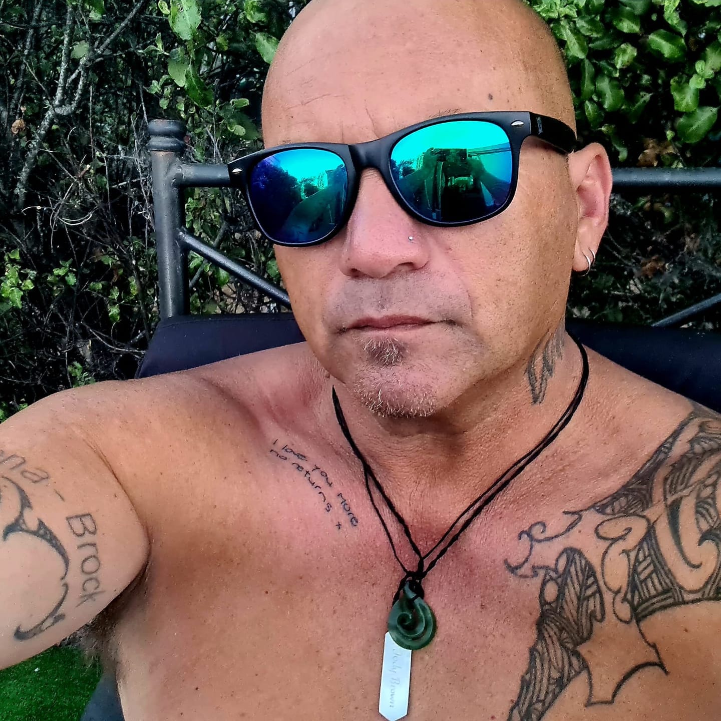 Customer photo review of Greenstone Maori Twist Necklace with Koru