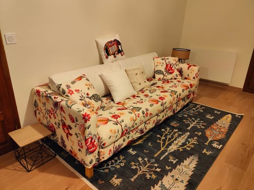Customer photo review of Red Flower - Housses Extensibles de Fauteuil et Canapé