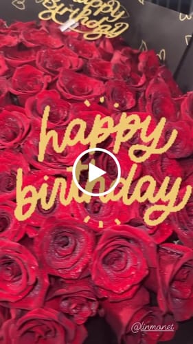 Customer video review of 100 Red Rose Bouquet