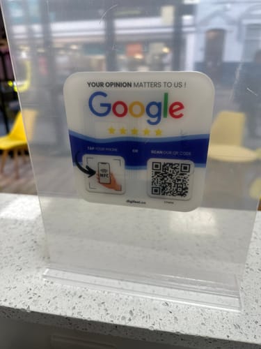 Customer photo review of Google Reviews - Plate