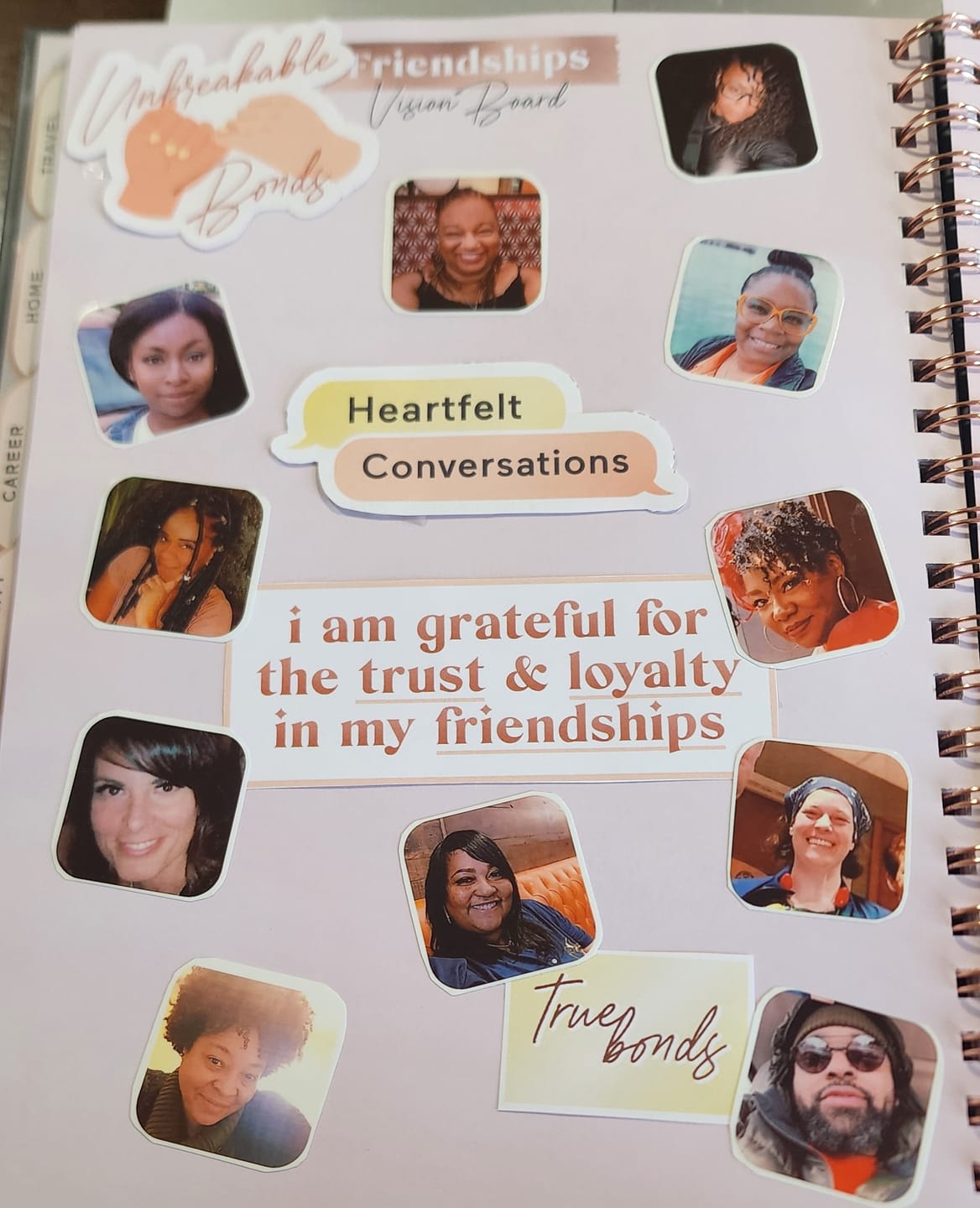 Customer photo review of Vision Board Book LUXE [BLACK] (SOLD OUT)
