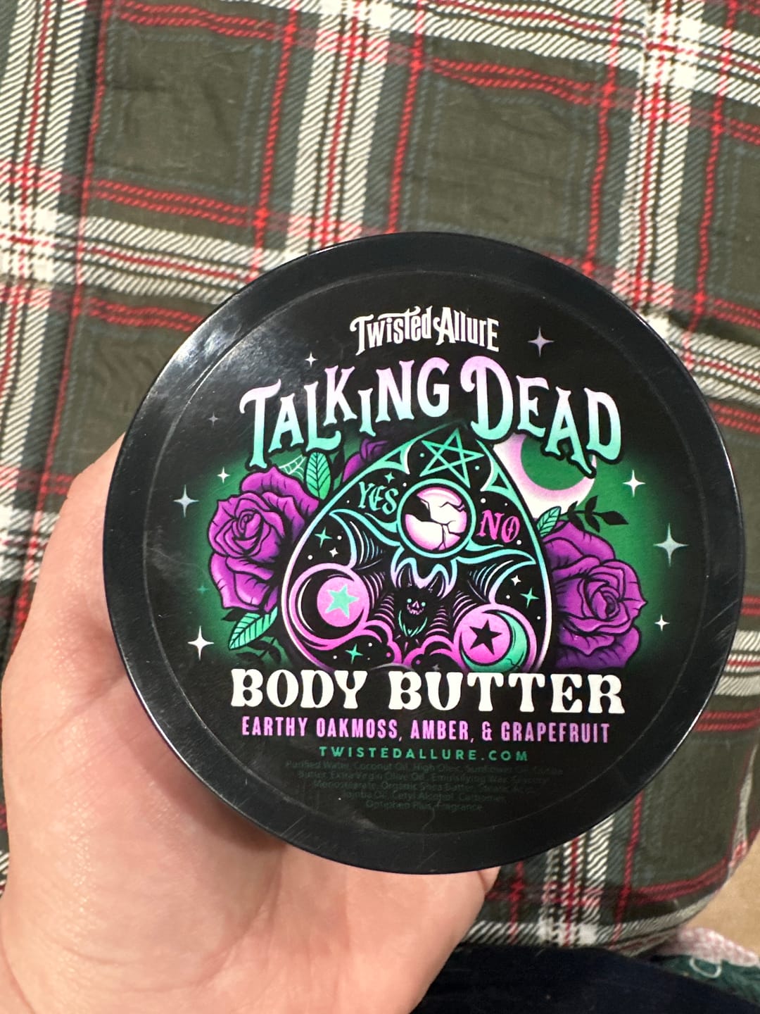 Customer photo review of Talking Dead Body Butter