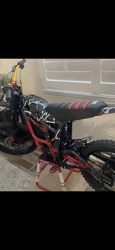 Customer photo review of Custom Seat Cover: Talaria Sting