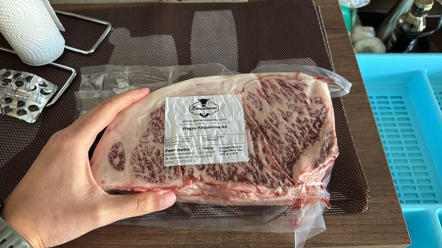 Customer photo review of Wagyu Kagoshima Ribeye A5 JAP