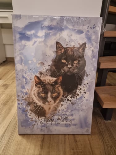 Customer photo review of Aquarell Pawtrait