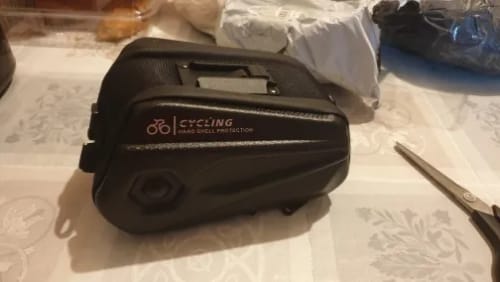 Customer photo review of Waterproof Hard Shell Bicycle Saddle Bag - MTB - Road Bike
