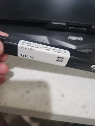 Customer photo review of Silverback APS 13mm type spring, 120 Newtons (for SRS and TAC-41)