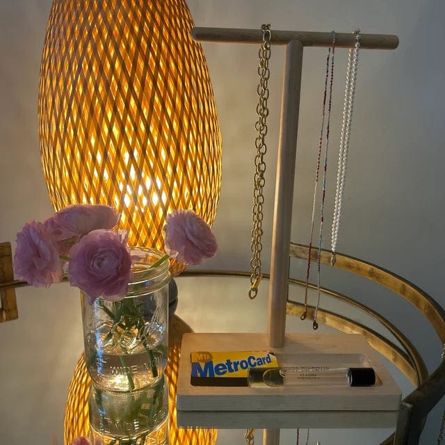 Customer photo review of Necklace Holder in Maple