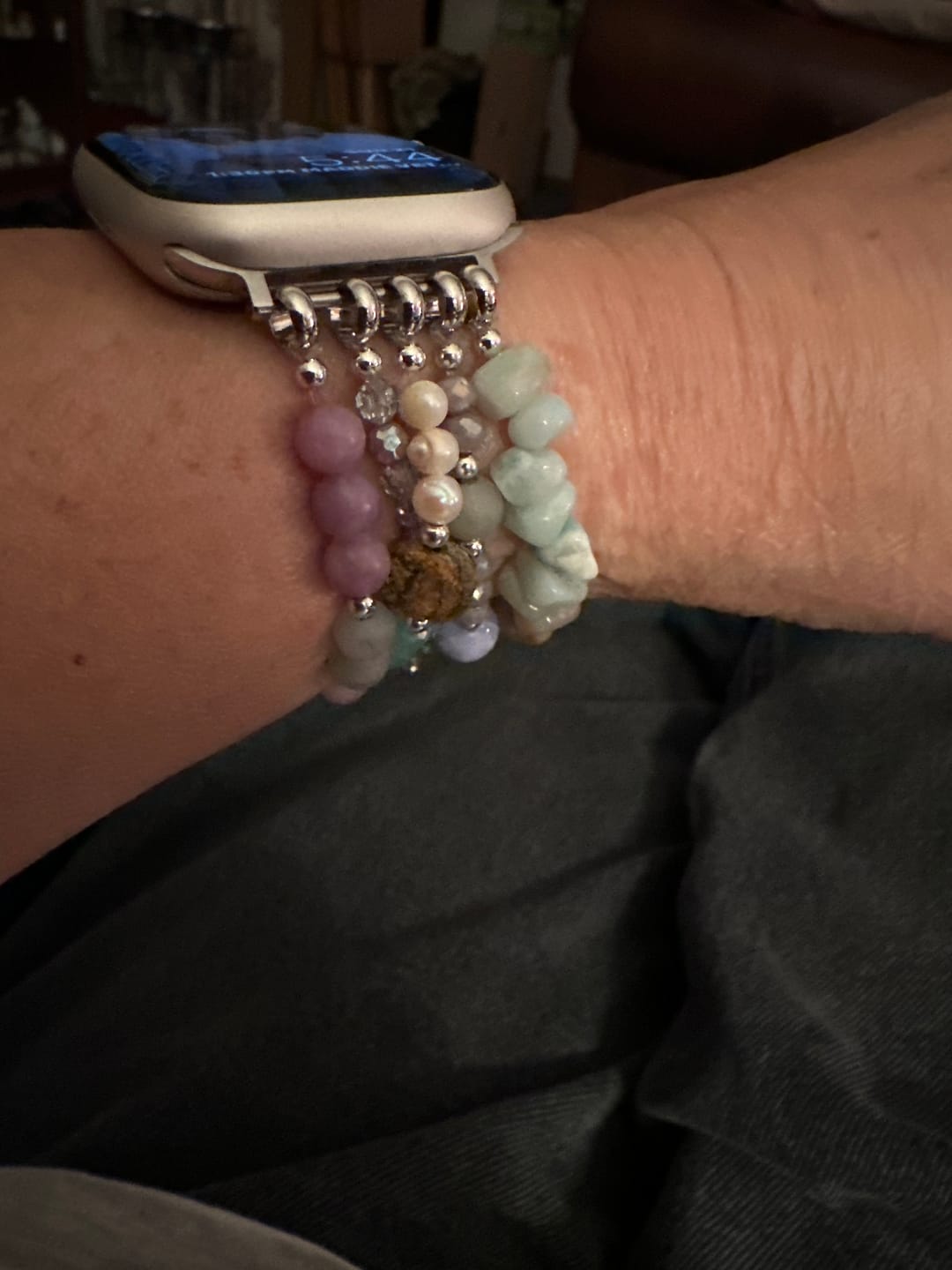 Customer photo review of Mermaid's Conch Shell Perfect Fit Apple Watch Strap