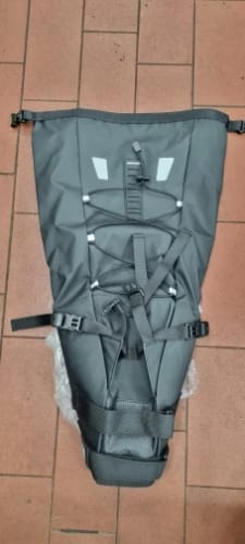 Customer photo review of Bike Saddle Bag Waterproof (5L-13L) - Large Capacity - Foldable - Reflective Cycling MTB Trunk