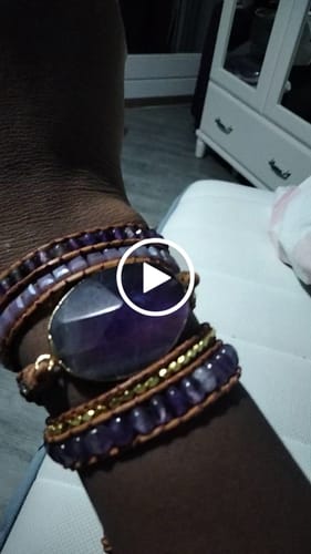 Customer video review of Bracelet Impérial En Améthyste