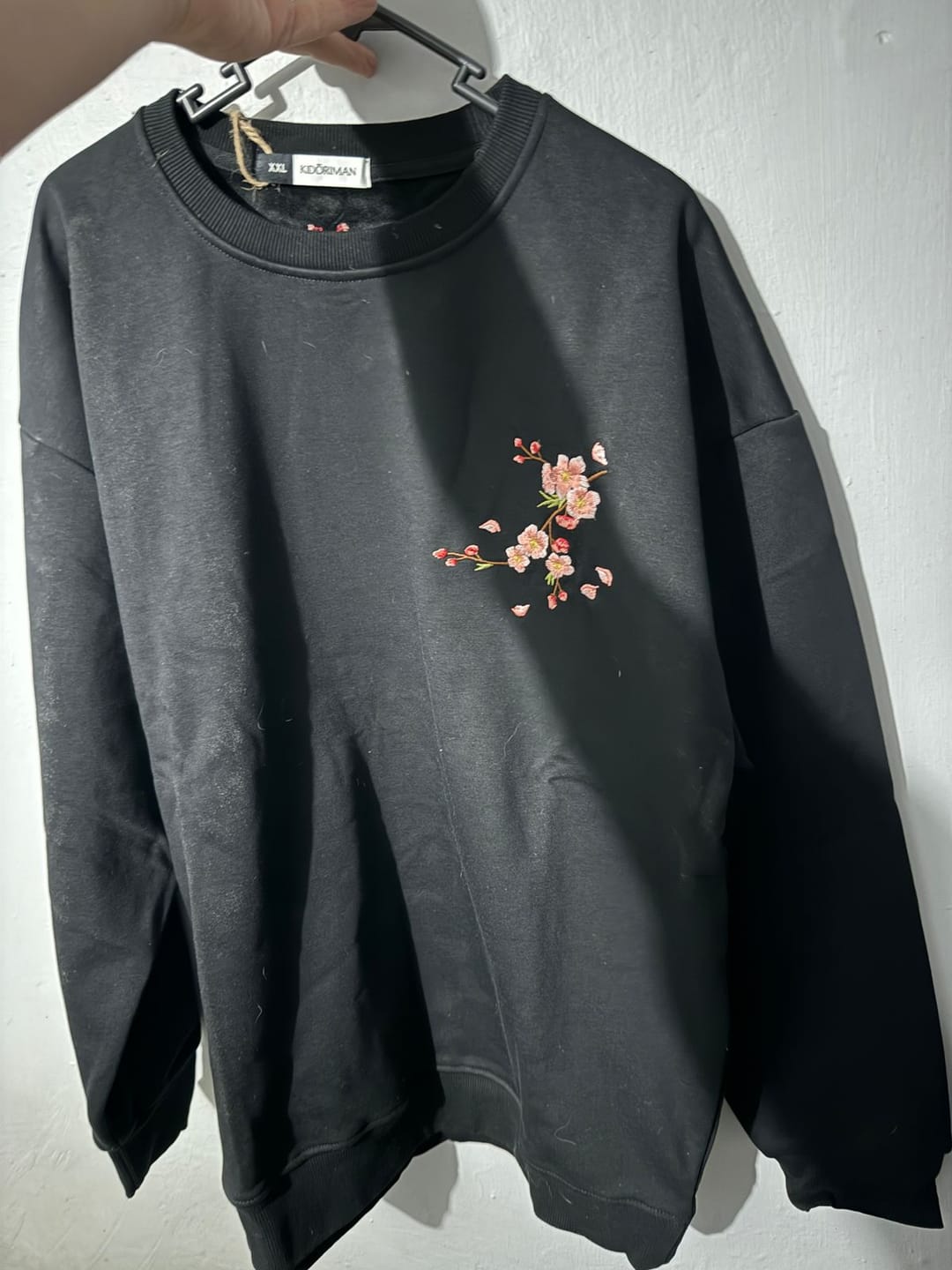 Customer photo review of Sakura Embroidered Sweatshirt