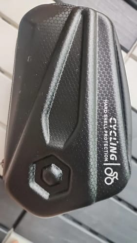 Customer photo review of Waterproof Hard Shell Bicycle Saddle Bag - MTB - Road Bike