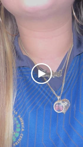Customer video review of *NEW* 14K Custom Name Plate Pendant  W/ SOLID Cuban Chain JTJ™ -