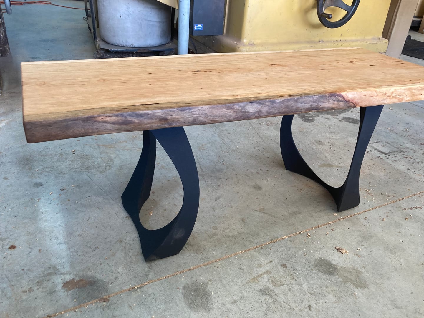 Customer photo review of Bench Legs 105 Cleo 16H Metal Handmade Furniture