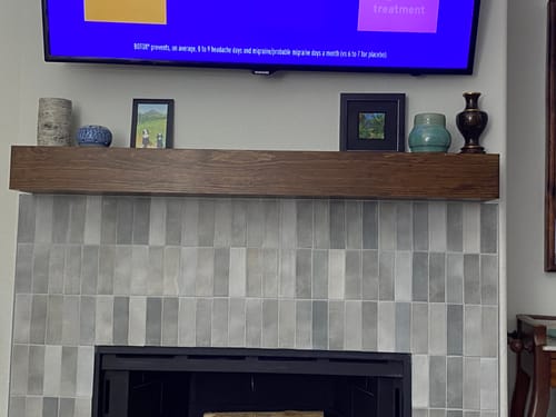Customer photo review of Contemporary Mantels