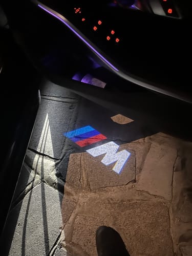Customer photo review of EuroLuxe BMW LED Car Door Welcome Logo Shadow Lights | G Chassis