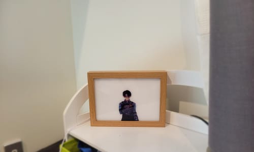 Customer photo review of A O T Series LED Light Painting Anime Photo Frame Wall Art